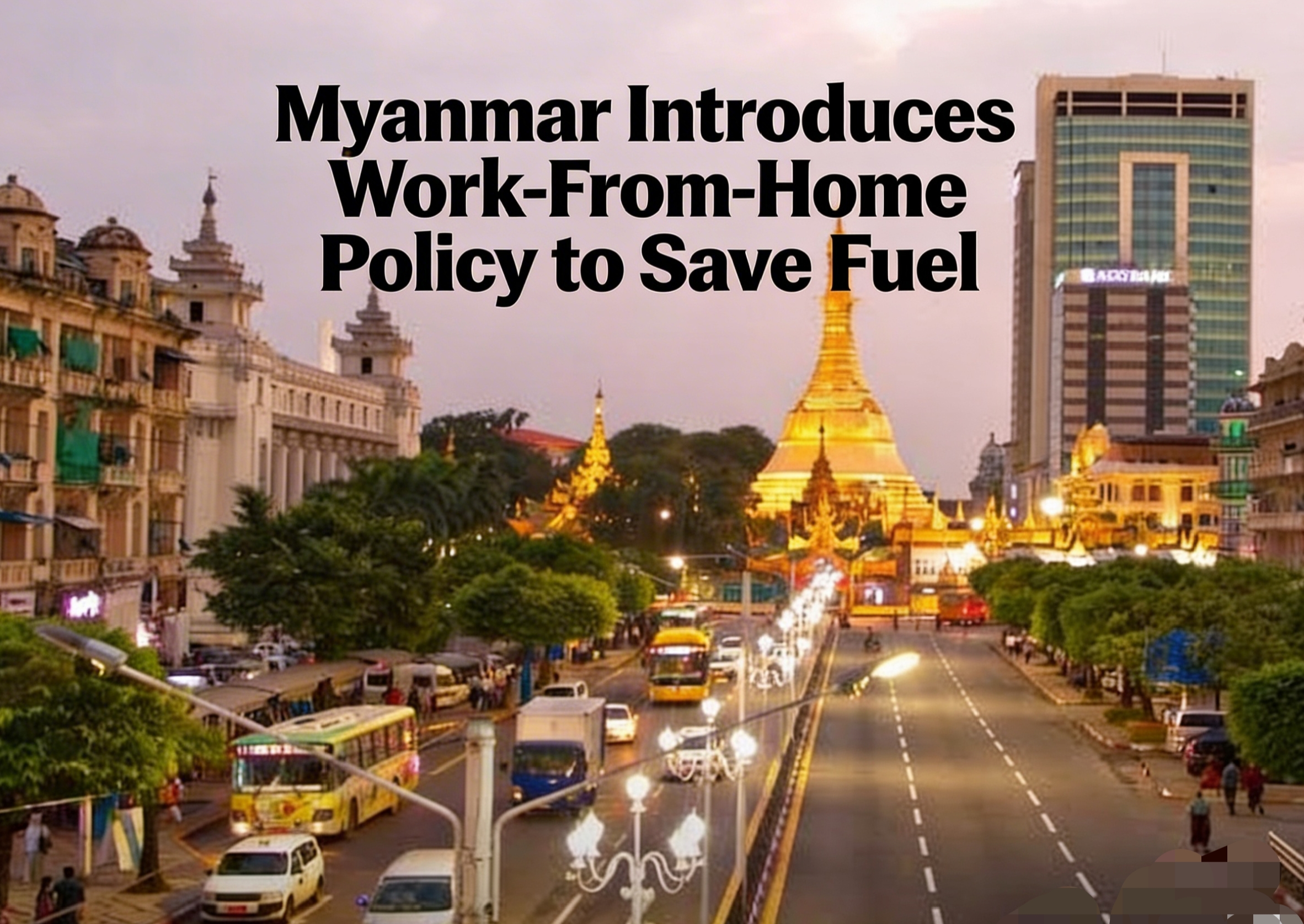 Myanmar Introduces Work-From-Home Policy to Save Fuel